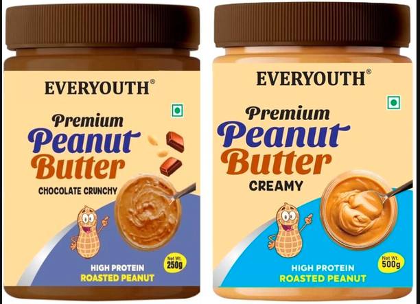 everyouth Premium Peanut Butter Chocolate Crunchy & Creamy|26g Protein
