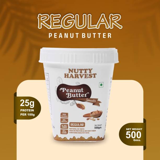 Nutty Harvest REGULAR PEANUT BUTTER - SMOOTH 500GM