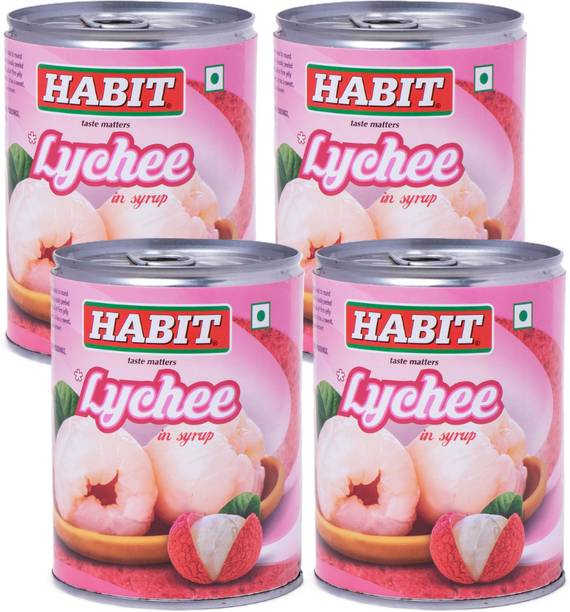 HABIT Lychee 460g x Pack of 4 Sweet & Juicy Perfect for...