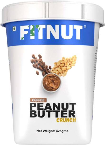FITNUT Coffee Crunchy Peanut Butter - Natural, High Protein, No Added Sugar