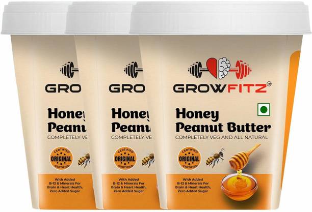 Growfitz Honey Natural Peanut Butter High Protein |