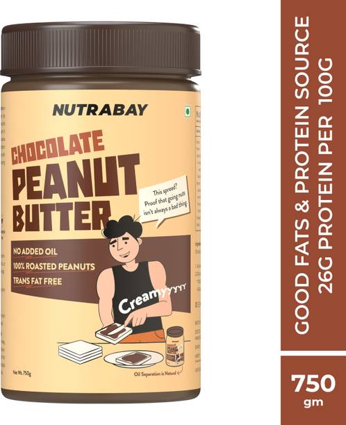 Nutrabay Foods Flavoured Peanut Butter - Chocolate Inte...