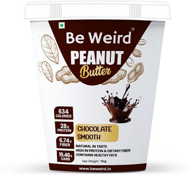 Be Weird Chocolate Peanut Butter, Crunchy, High Protein & High Fiber, With Whey Protein