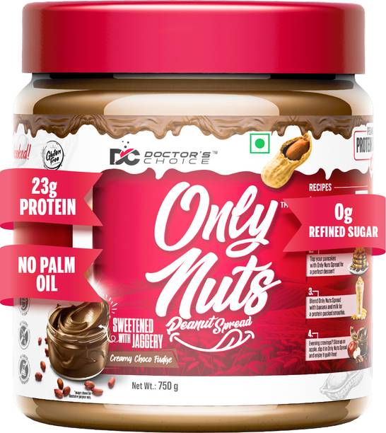 DOCTOR'S CHOICE High Protein Peanut Butter Dark Chocolate Flavour 750 g Chocolate Fudge Creamy