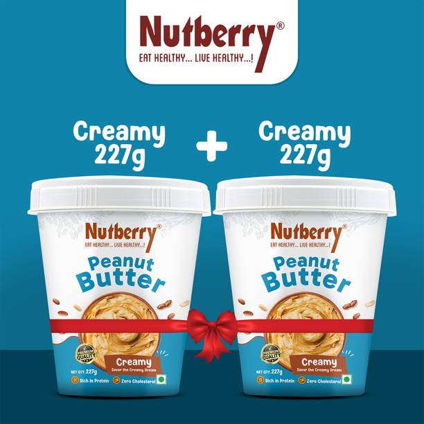नटबरी PEANUT BUTTER CREAMY 227GM X 2 (COMBO PACK) 227 g