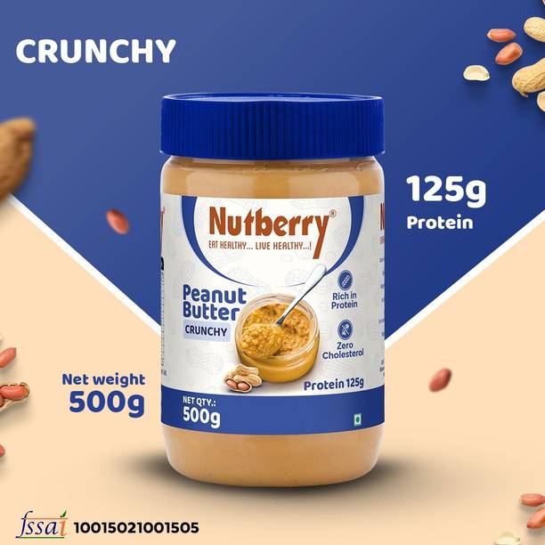 Nutberry PEANUT BUTTER CRUNCHY 500GM