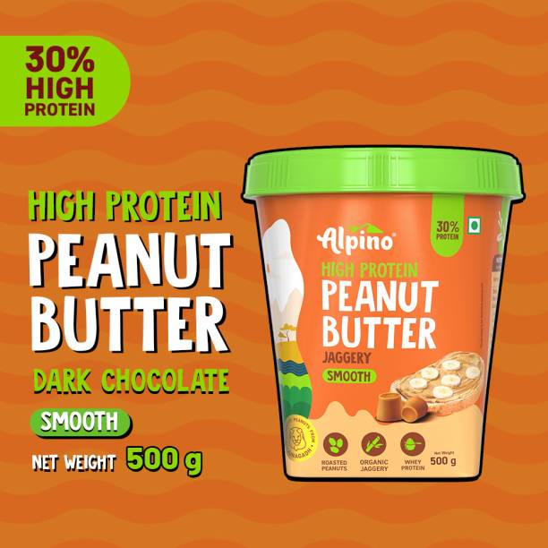 ALPINO High Protein Jaggery Peanut Butter Smooth 500 g