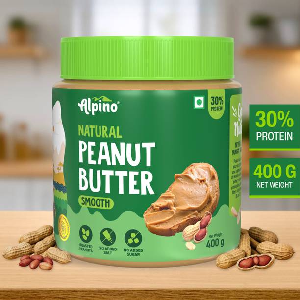 ALPINO Natural Peanut Butter Smooth Unsweetened