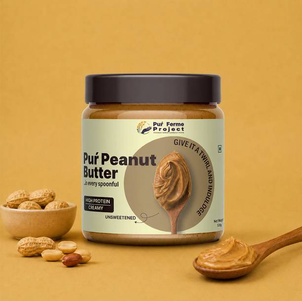 PurFerme Project All Natural Peanut Butter | Creamy | Unsweetened