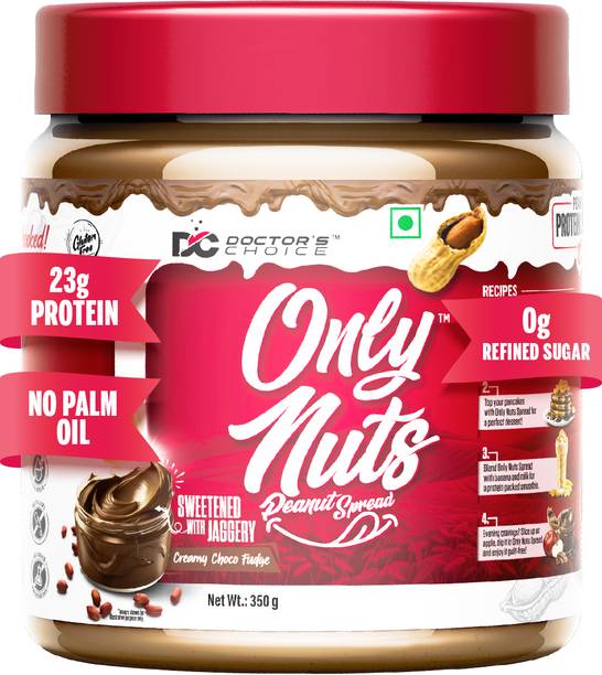 DOCTOR'S CHOICE High Protein Peanut Butter, Dark Chocolate Creamy Spread Chocolate Fudge Creamy)