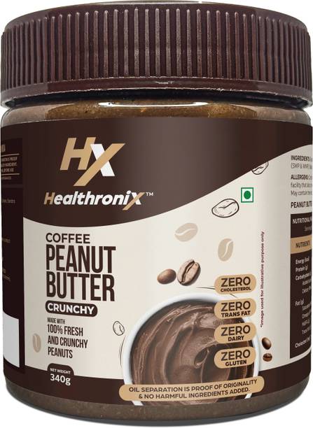 Healthronix Coffee Crunchy Peanut Butter, 340 g