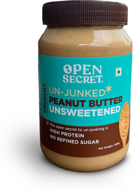 OPEN SECRET Unjunked Unsweetened Peanut butter- Crunchy