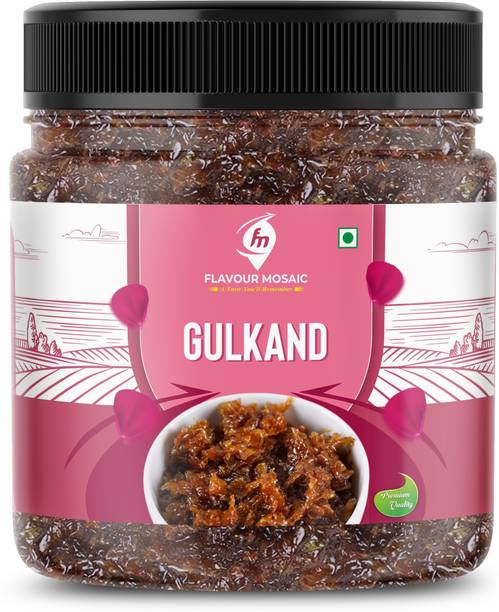 Flavour Mosaic Organic Gulkand (Made with Rose Petals and Mishri) | Rose Petal Jam 1KG