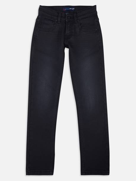 Boys Slim Mid Rise Black Jeans