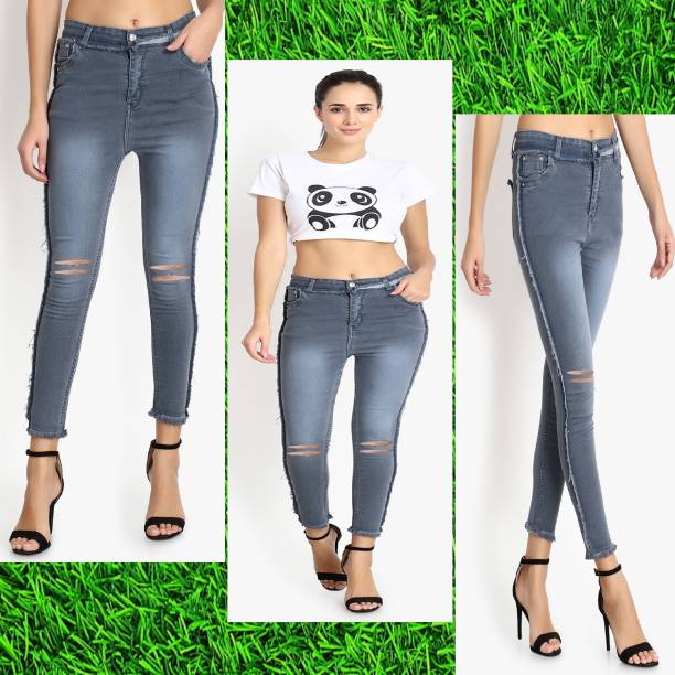 PERFECT FASHION Skinny Women Grey Jeans