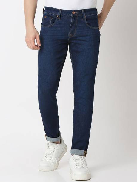 Spykar Men Slim Low Rise Blue Jeans