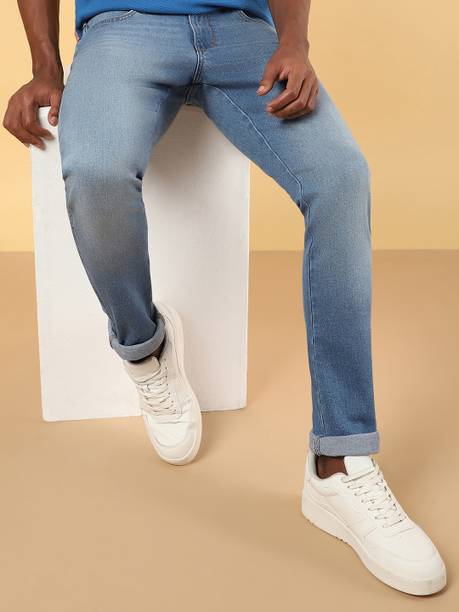 Wrangler Men Skinny Mid Rise Blue Jeans