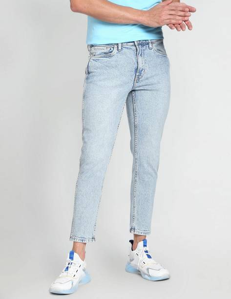 FLYING MACHINE Men Slim Mid Rise Blue Jeans