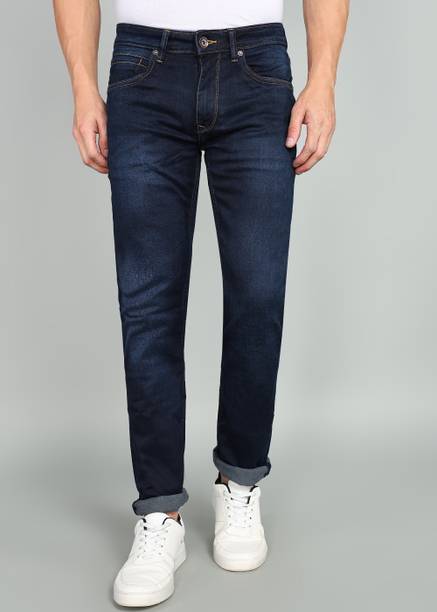 Louis Philippe Jeans Men Slim Low Rise Dark Blue Jeans