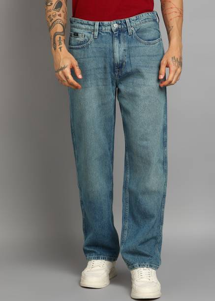 FLYING MACHINE Men Relaxed Fit Mid Rise Blue Jeans