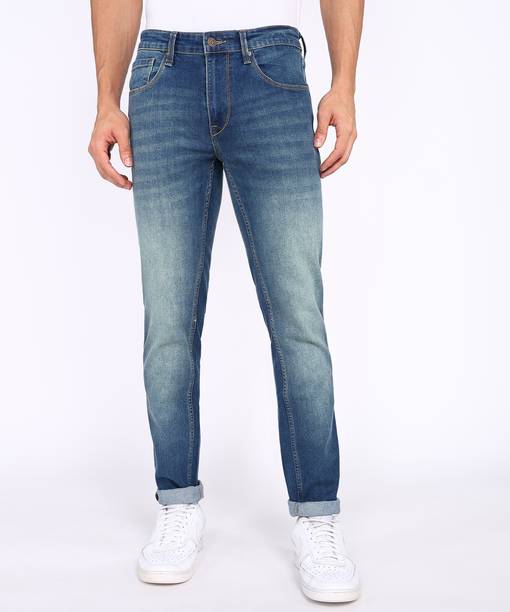 Pepe Jeans Men Slim Mid Rise Blue Jeans