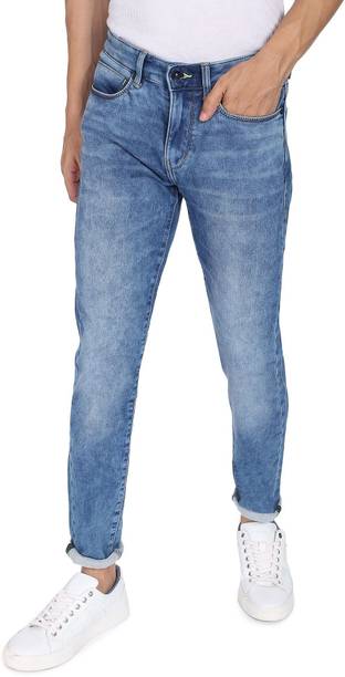 FLYING MACHINE Men Skinny Mid Rise Blue Jeans