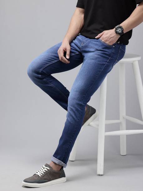 Spykar Men Slim Low Rise Blue Jeans
