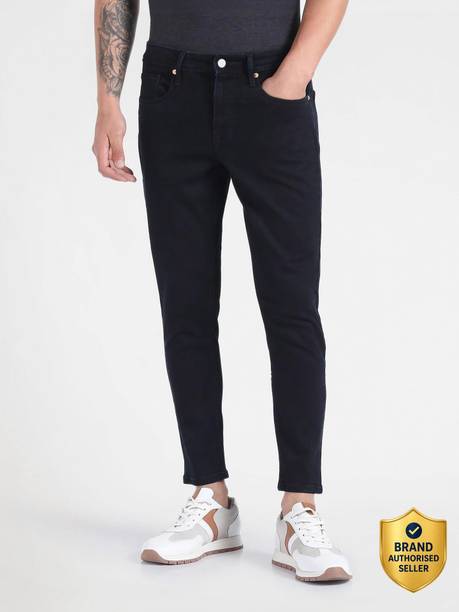 FLYING MACHINE Tapered Fit Men Black Jeans