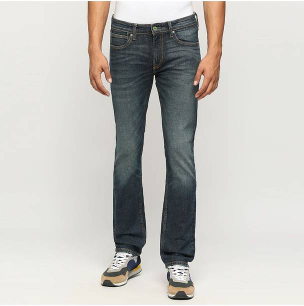 Pepe Jeans Men Slim Mid Rise Dark Grey Jeans