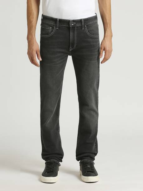 Pepe Jeans Men Slim Mid Rise Dark Grey Jeans