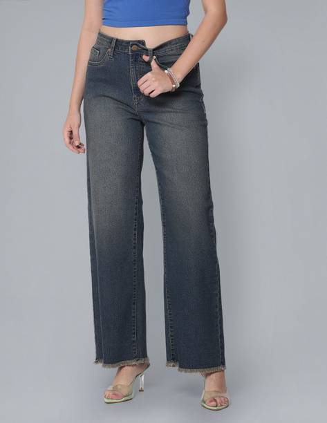 FLYING MACHINE Boot-Leg Women Blue Jeans