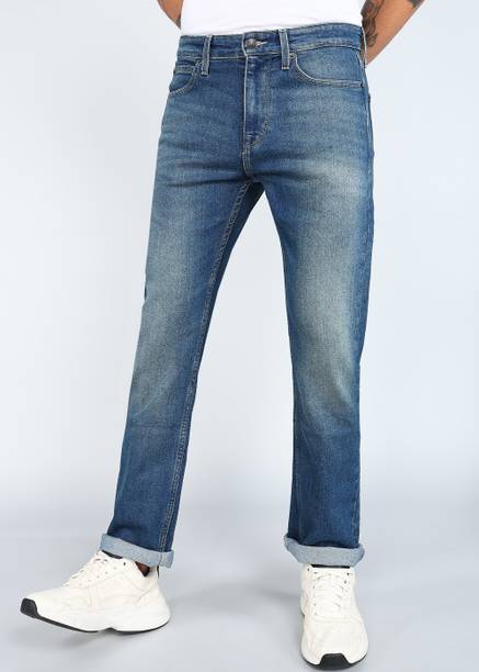 FLYING MACHINE Men Relaxed Fit Mid Rise Blue Jeans