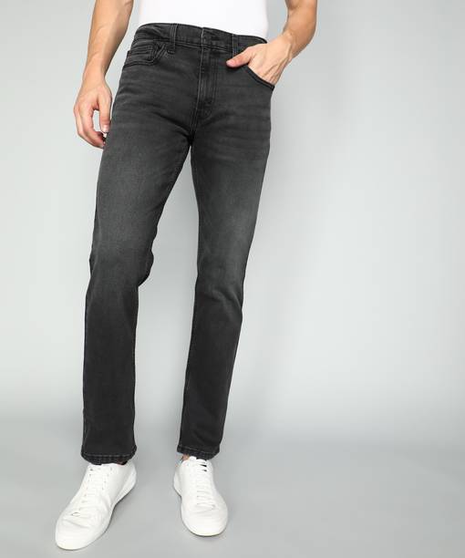 511 Men Slim Mid Rise Black Jeans