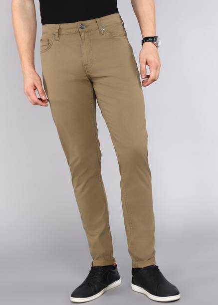 Men Tapered Fit Mid Rise Grey Jeans