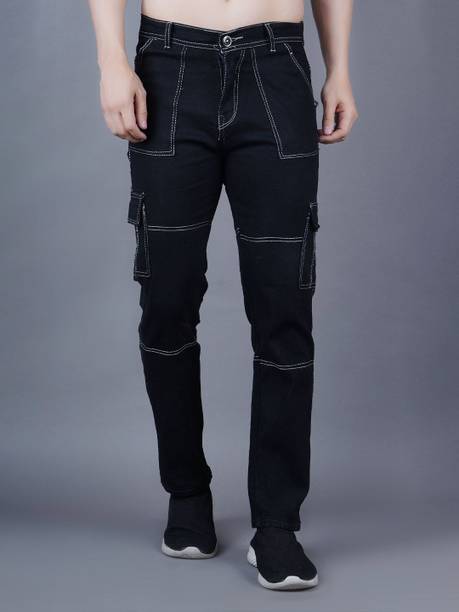 SZN Men Regular Mid Rise Black Jeans