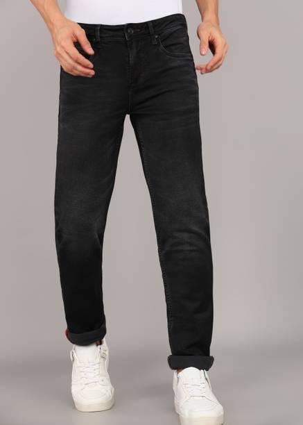 KILLER Men Slim Mid Rise Black Jeans