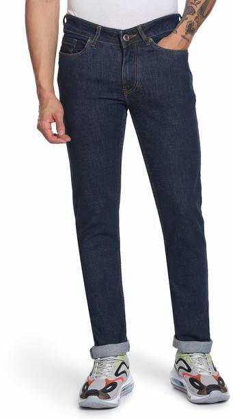 FLYING MACHINE Men Skinny Mid Rise Blue Jeans