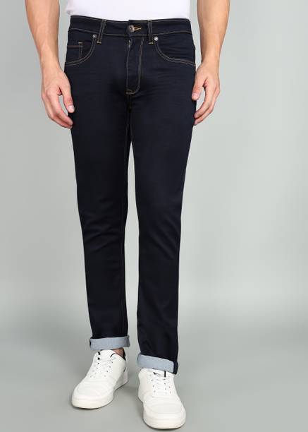Louis Philippe Jeans Men Slim Low Rise Dark Blue Jeans