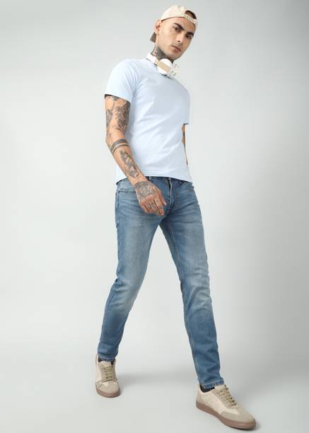 Pepe Jeans Men Tapered Fit Mid Rise Blue Jeans