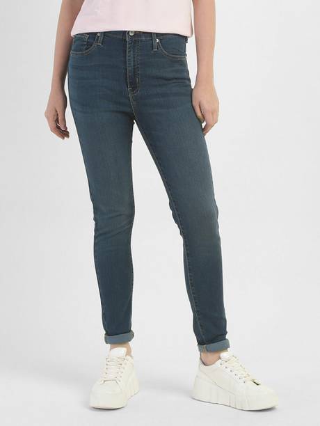 Mile High Women Slim Mid Rise Blue Jeans