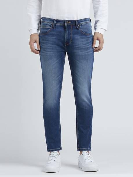 Pepe Jeans Men Skinny Mid Rise Blue Jeans