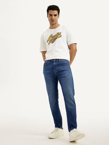 LEVI'S Men Slim Mid Rise Blue Jeans
