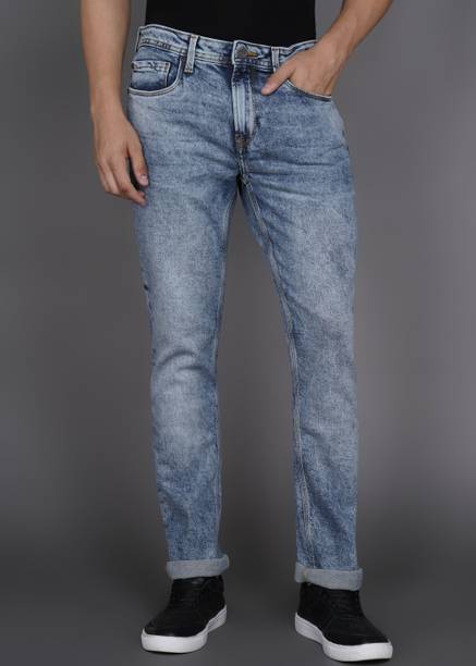 DUCATI Men Slim Mid Rise Blue Jeans