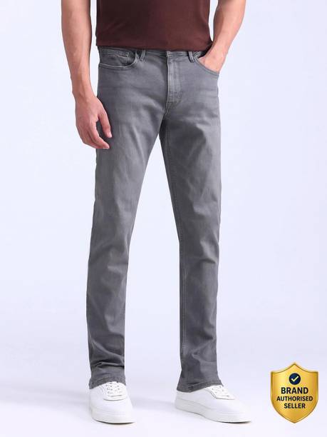 FLYING MACHINE Straight Fit Men Grey Jeans