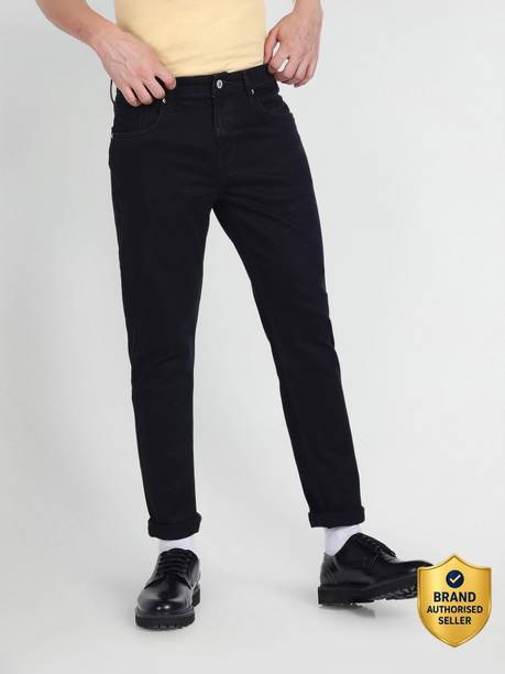 FLYING MACHINE Tapered Fit Men Black Jeans