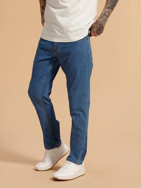 WROGN Men Slim Mid Rise Blue Jeans