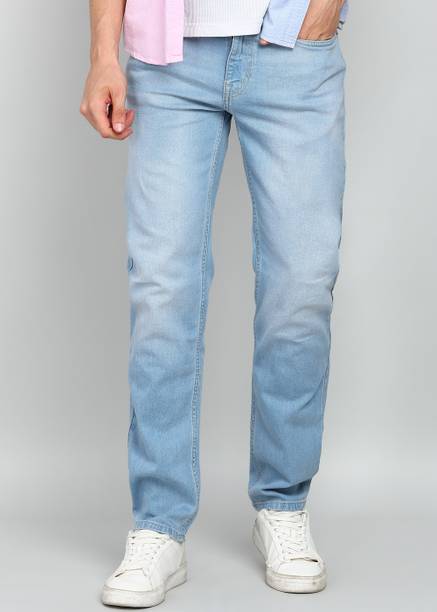 FLYING MACHINE Men Slim Mid Rise Blue Jeans