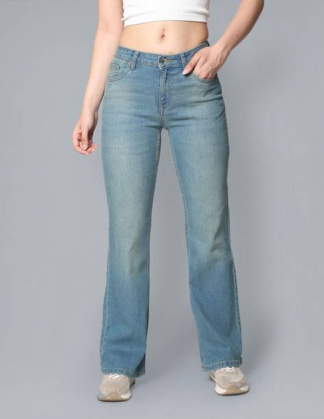FLYING MACHINE Boot-Leg Women Blue Jeans