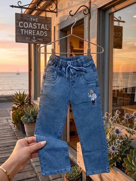 Boys Regular Mid Rise Light Blue Jeans