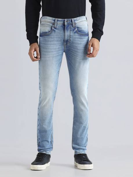 Pepe Jeans Men Skinny Mid Rise Blue Jeans